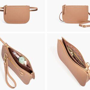 Lo & Sons the Waverley 2 Tan Crossbody Convertible Bag